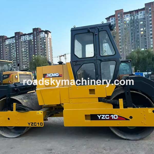 Used XCMG YZC10 Double Drum Road Roller